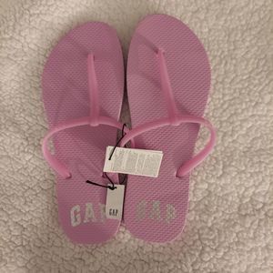 Gap Logo Flip Flops Size 10 Pink